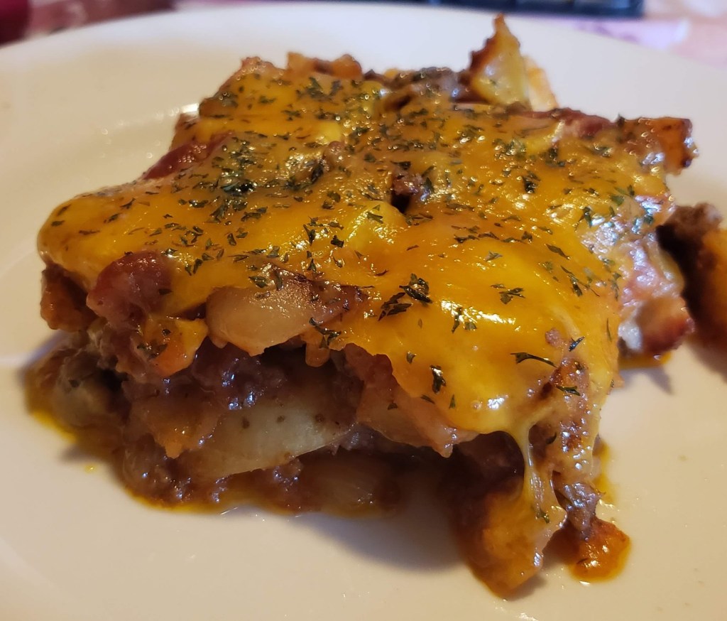 BBQ Bacon & Mushroom Ranch Burger&nbsp;Casserole